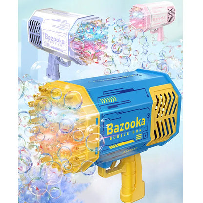 Bubble Machine Guns, Bubble Guns With Light, Bubble Solution, Summer Toy Gift For Outdoor Indoor Birthday Wedding Party